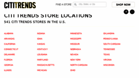 What Locations.cititrends.com website looked like in 2017 (6 years ago)