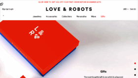 What Loveandrobots.com website looked like in 2017 (6 years ago)