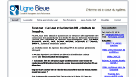 What Ligne-bleue.com website looked like in 2017 (6 years ago)