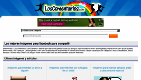 What Loscomentarios.com website looked like in 2017 (6 years ago)