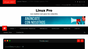 What Linuxpro.org website looked like in 2017 (6 years ago)