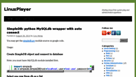 What Linuxplayer.org website looked like in 2017 (8 years ago)