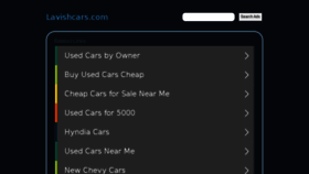 What Lavishcars.com website looked like in 2017 (6 years ago)