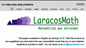 What Laracosmath.com website looked like in 2017 (6 years ago)