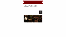 What Leadguitar.org website looked like in 2017 (6 years ago)