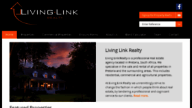 What Livinglinkrealty.co.za website looked like in 2017 (6 years ago)