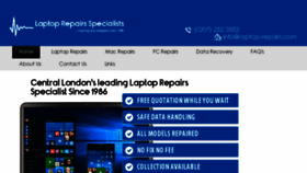 What Laptop-repairs.com website looked like in 2017 (6 years ago)