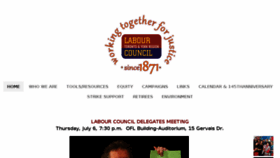 What Labourcouncil.ca website looked like in 2017 (6 years ago)