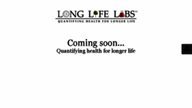 What Longlifelabs.com website looked like in 2017 (6 years ago)