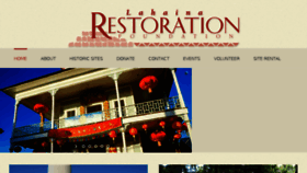What Lahainarestoration.org website looked like in 2017 (6 years ago)