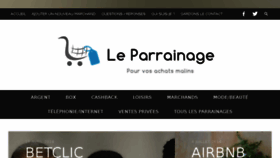 What Leparrainage.fr website looked like in 2017 (6 years ago)