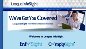 What Leagueinfosight.com website looked like in 2017 (6 years ago)