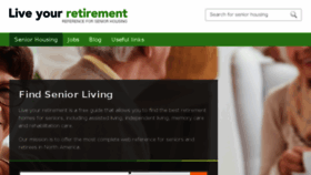What Liveyourretirement.com website looked like in 2017 (6 years ago)