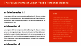 What Loganyard.com website looked like in 2017 (6 years ago)