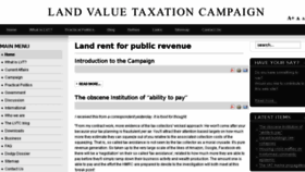 What Landvaluetax.org website looked like in 2017 (6 years ago)
