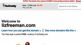 What Lizfreeman.com website looked like in 2017 (6 years ago)