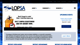 What Lopsa.org website looked like in 2017 (6 years ago)