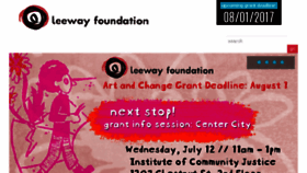 What Leeway.org website looked like in 2017 (8 years ago)