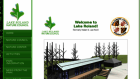 What Lakeroland.org website looked like in 2017 (6 years ago)