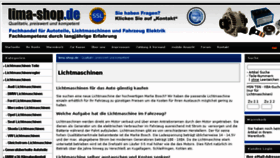 What Lichtmaschinen.com website looked like in 2017 (6 years ago)
