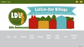 What Latter-dayvillage.com website looked like in 2017 (6 years ago)
