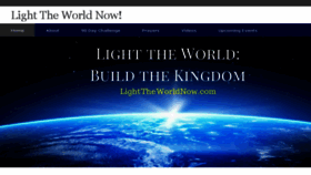 What Lighttheworldnow.com website looked like in 2017 (8 years ago)