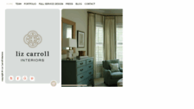 What Lizcarrollinteriors.com website looked like in 2017 (6 years ago)