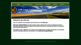 What Leftlanecomm.com website looked like in 2017 (6 years ago)