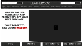 What Leatherock.com website looked like in 2017 (6 years ago)