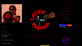 What Lasermania.com website looked like in 2017 (6 years ago)