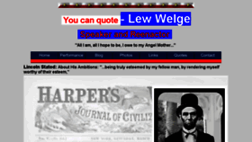 What Lewwelge.com website looked like in 2017 (6 years ago)