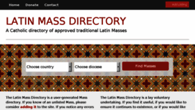 What Latinmassdir.org website looked like in 2017 (6 years ago)
