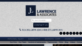What Lawrencelaws.com website looked like in 2017 (6 years ago)
