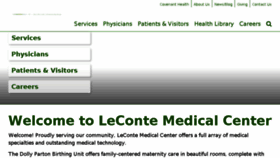 What Lecontemedicalcenter.com website looked like in 2017 (6 years ago)