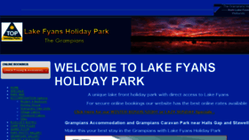 What Lakefyansholidaypark.com.au website looked like in 2017 (6 years ago)
