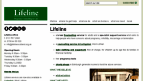 What Lifelinecounselling.org website looked like in 2017 (6 years ago)