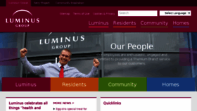 What Luminus.org.uk website looked like in 2017 (6 years ago)