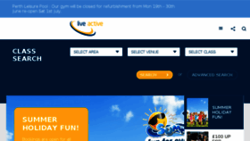 What Liveactive.co.uk website looked like in 2017 (6 years ago)