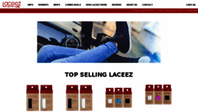 What Laceez.com website looked like in 2017 (6 years ago)