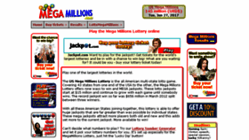 What Lottomegamillions.com website looked like in 2017 (6 years ago)