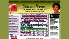 What Lauranorman.com website looked like in 2017 (6 years ago)