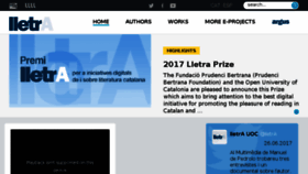 What Lletra.net website looked like in 2017 (6 years ago)