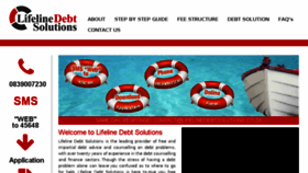 What Lifelinedebtsolutions.co.za website looked like in 2017 (6 years ago)