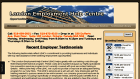 What Lehc.ca website looked like in 2017 (6 years ago)