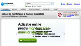 What Listamarci.ro website looked like in 2017 (6 years ago)