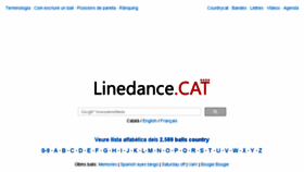 What Linedance.cat website looked like in 2017 (6 years ago)