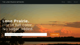 What Loneprairie.net website looked like in 2017 (6 years ago)