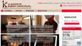 What Lamaisondekarenchocolat.com website looked like in 2017 (6 years ago)
