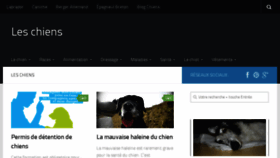 What Les-chiens.com website looked like in 2017 (6 years ago)