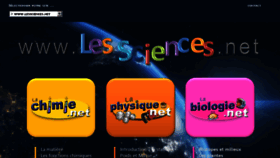 What Lessciences.net website looked like in 2017 (6 years ago)